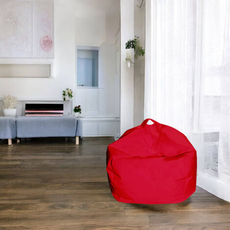 Dmora Pouf élégant, couleur rouge, Mesure 65 x 50 x 65 cm, avec emballage renforcé