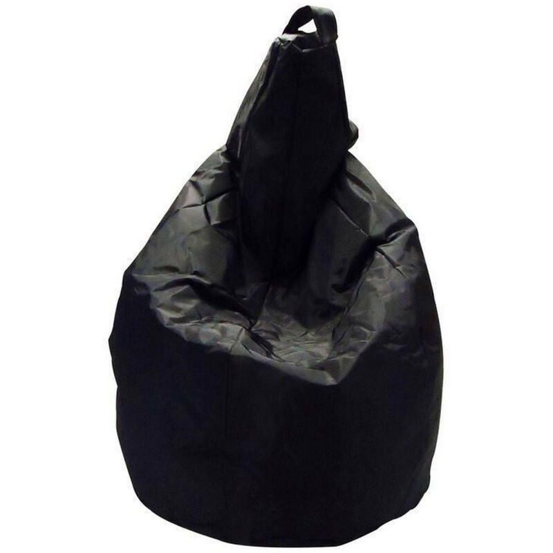 

Puf Solid color, color negro, Medidas 80 x 120 x 80 cm - Dmora