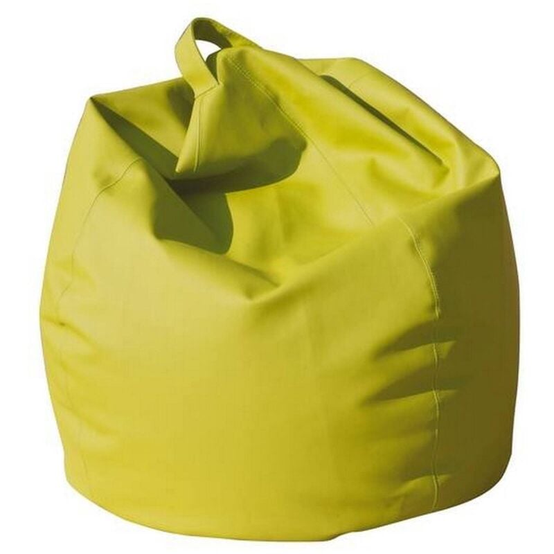 

Puf saco Elegant, color amarillo, Medidas 80 x 120 x 80 cm - Dmora