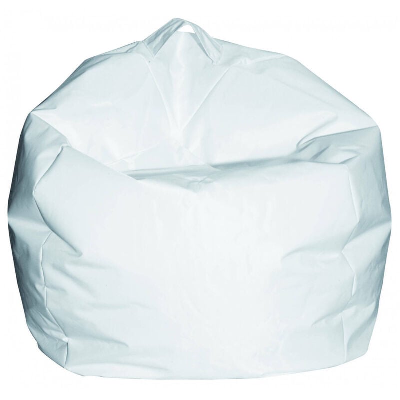 

Puf saco Elegant, color blanco, Medidas 65 x 50 x 65 cm - Dmora