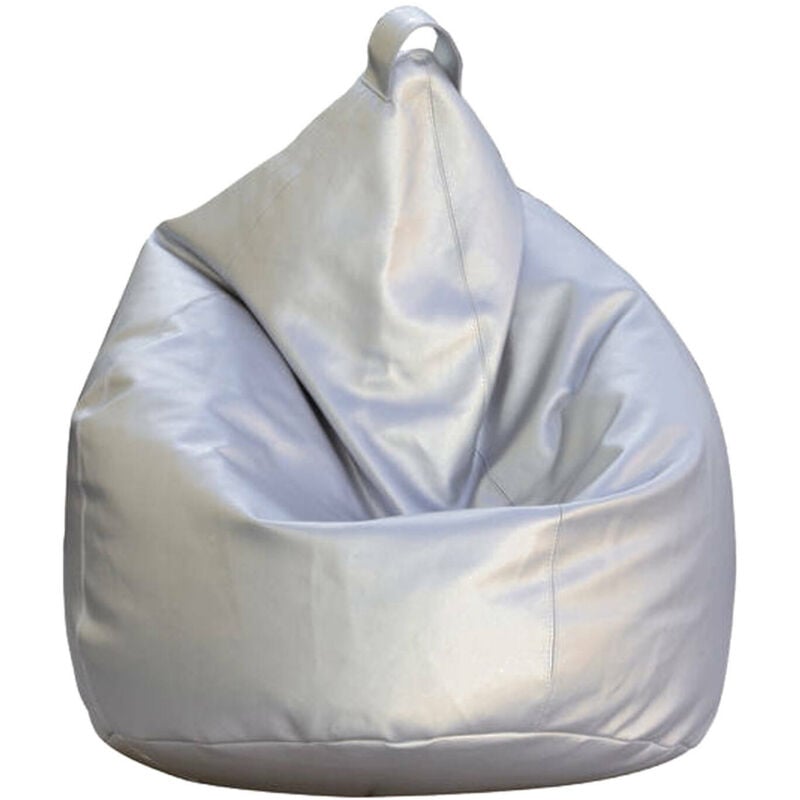 

Puf saco Elegant, color plata, Medidas 80 x 120 x 80 cm - Dmora