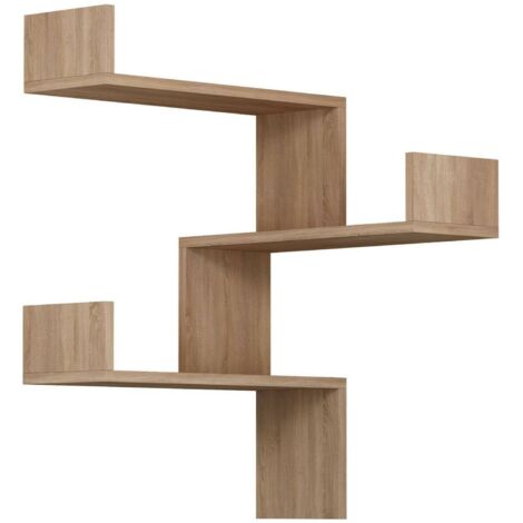 Dmora - Regal Dpiacezz, Gestell, Wandregal, Mehrzweckregale, 60x90h60 cm, Eiche