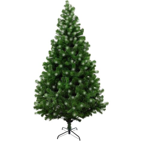 Dmora Sapin de Noël "Led", Hauteur 180 cm, 723 branches, Avec lumières Led incluses, 110 x 110 x 180 cm