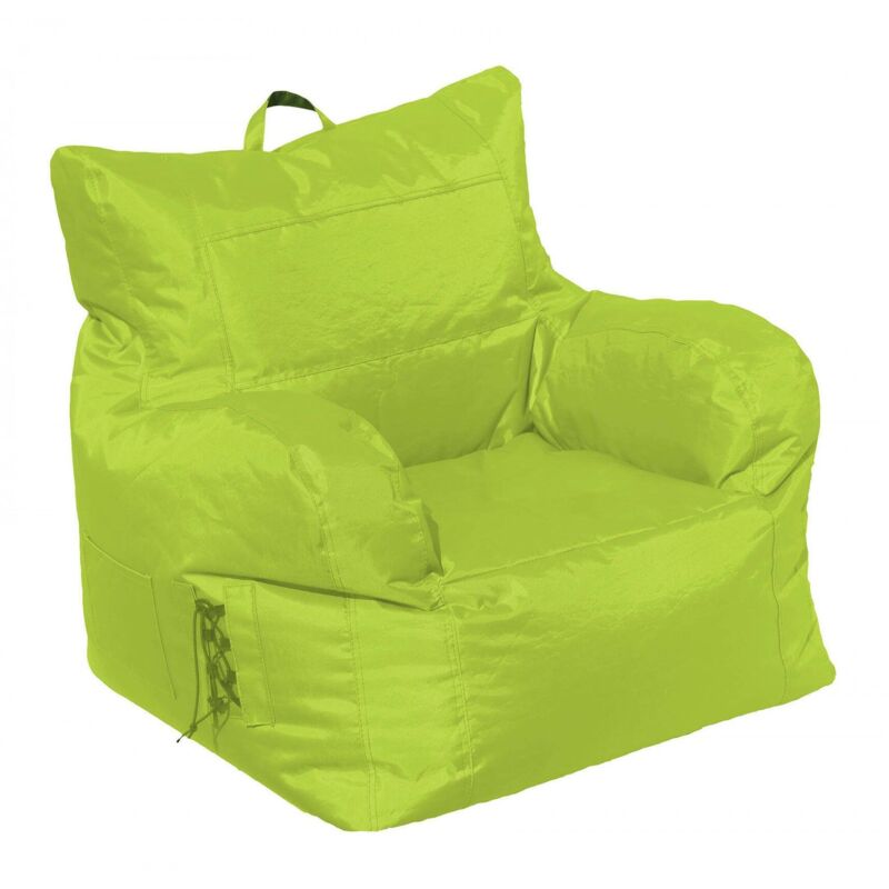 

Sillón tapizado con reposabrazos color verde, Medidas 80 x 80 x 80 cm - Dmora