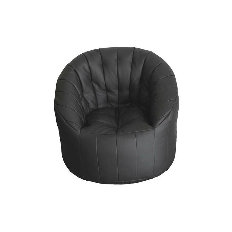 

Sillón tapizado redondo color negro, Medidas 80 x 80 x 80 cm - Dmora