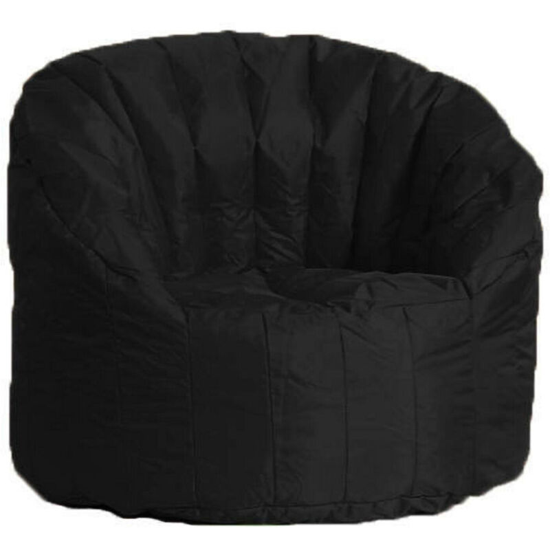 

Sillón tapizado redondo color negro, Medidas 80 x 80 x 80 cm - Dmora