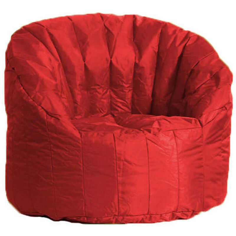 

Sillón tapizado redondo color rojo, Medidas 80 x 80 x 80 cm - Dmora