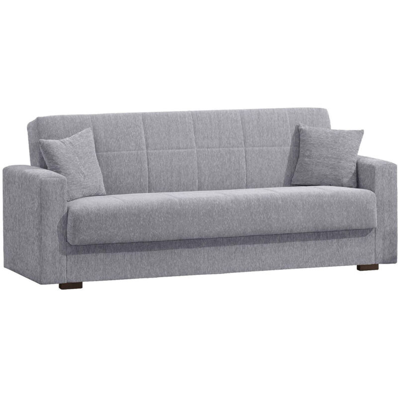 

Sofá cama Dmora de 3 plazas con contenedor, 212 x 80 x 87h cm, color gris