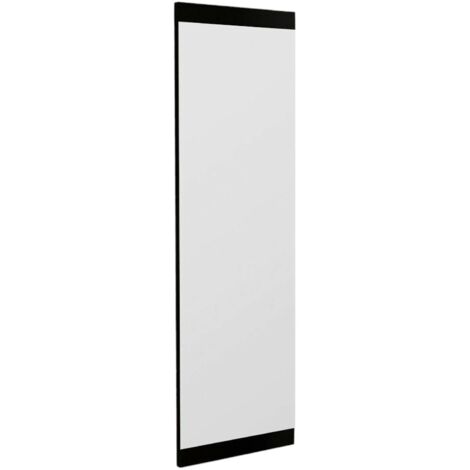 Dmora - Specchio Acamar, Specchiera, Articolo d'arredo a muro, Decorazione con specchio, 40x2h120 cm, Nero, con imballo rinforzato, con imballo rinforzato