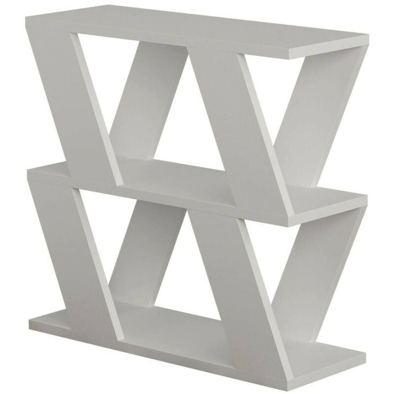 Table basse Dpipiton, Table basse, Porte-revues pour canapé, Etagère de salon, 60x22h57 cm, Blanc - Dmora