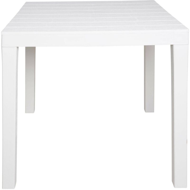 Table carrée modulable, Made in Italy, 78 x78x72 cm, couleur Blanc, avec emballage renforcé - Dmora