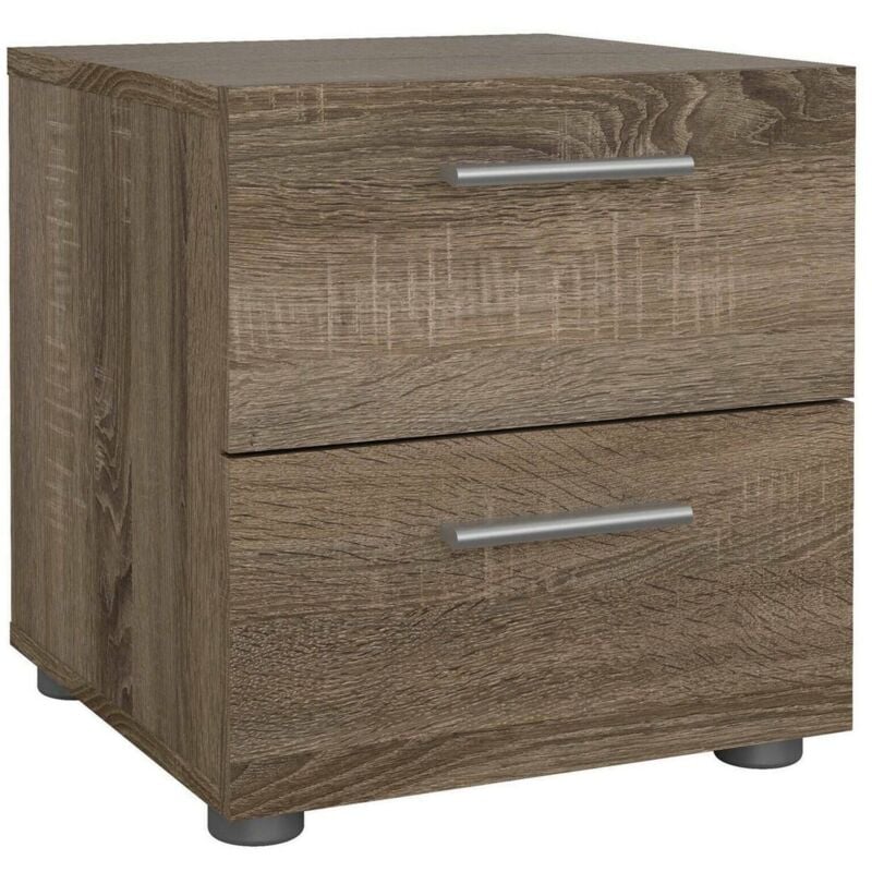 Table de chevet, couleur marron 40 x 42,3 x 40,25 cm, avec emballage renforcé - Dmora