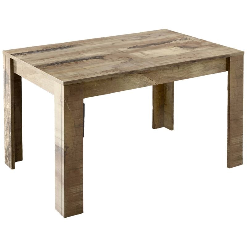 Dmora - Table de salle à manger extensible, Made in Italy, Table moderne avec rallonges, Console extensible, 137 / 185x90h79 cm, Couleur érable, avec