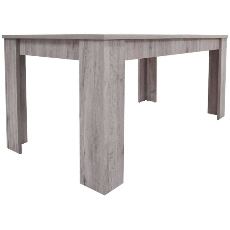 Dmora - Table de salle à manger extensible, Console extensible, Table moderne avec rallonge, 160 / 220x88h80 cm, Couleur chêne, avec emballage