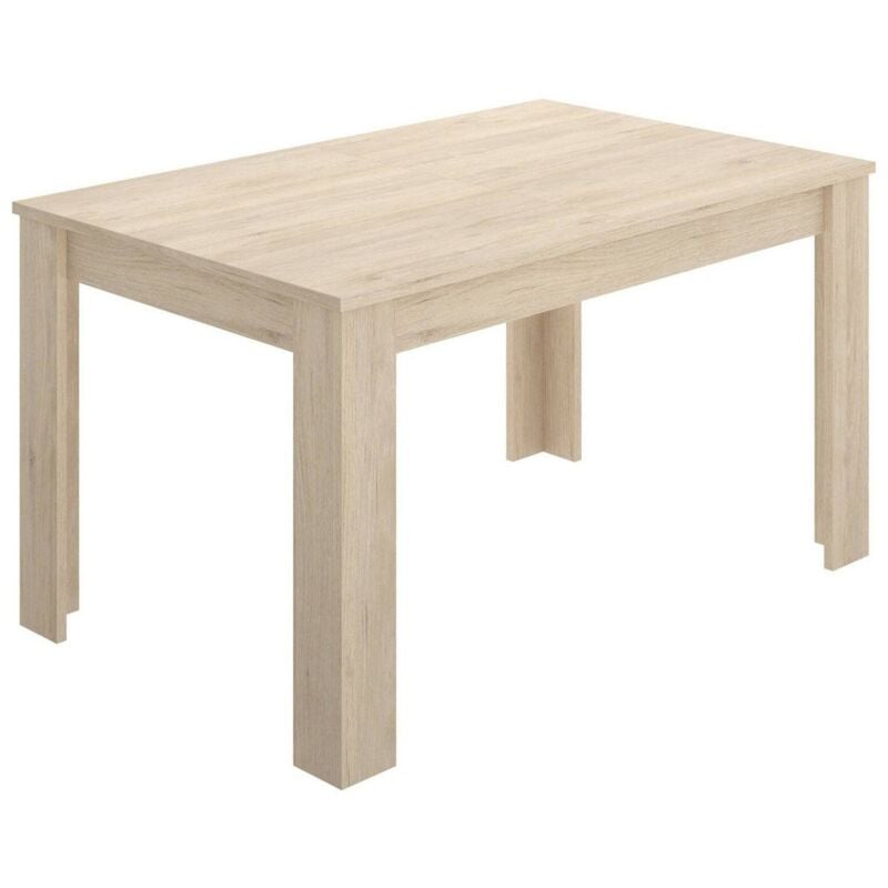 Dmora - Table extensible Dilici, Console extensible pour salle à manger, Table de cuisine ouvrante avec rallonge, 140/190x90h78 cm, Chêne