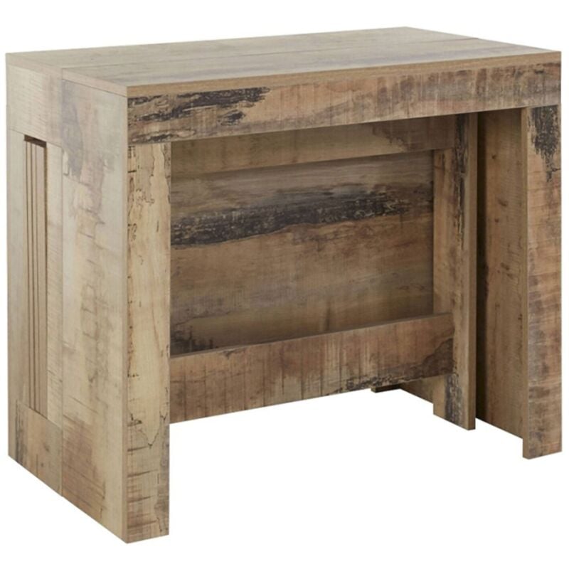 Dmora - Table à manger moderne, Made in Italy, Console extensible jusqu'à 12 places, avec support d'extension,51x90h77 cm (jusqu'à 300 cm) couleur