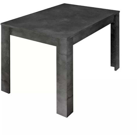 Dmora Tavolo da pranzo allungabile, colore grigio cemento, Misure 137 x 79 x 90 cm (fino a 185 cm con l'allunga), con imballo rinforzato