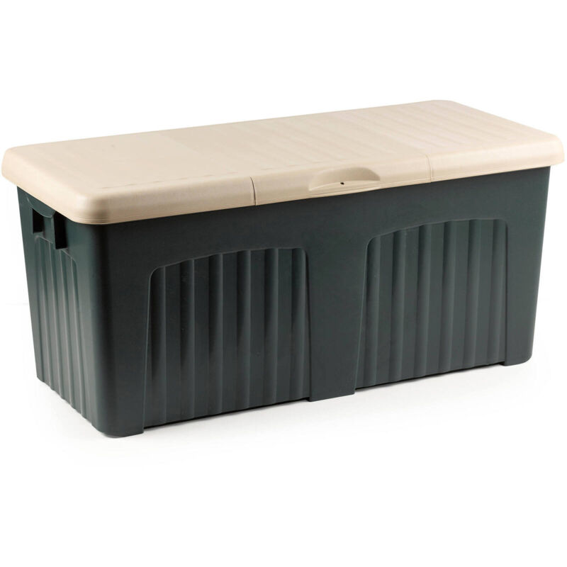 

Caja de almacenamiento multiusos Made in Italy, 125 x 57 x 56 cm, Color verde - Dmora