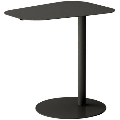 Dmora - Wohnzimmertisch Niccone, Niedriger Wohnzimmertisch, Kaffeeregal, Couchtisch für Sofa, 50x38 h50 cm, Schiefer