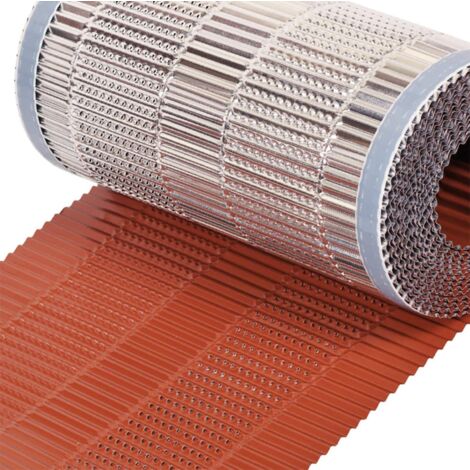 DMS – Closoir de faîtage aluminium 400 mm – Longueur 5 ml – Souple ventilé RAL 8004 – Excellente étanchéité et ventilation toiture