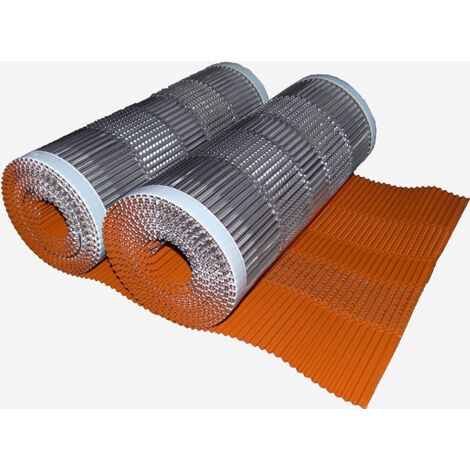 DMS – Closoirs de faîtage en aluminium 400 mm – Ventilation optimisée – Longueur 5 mètres – Couleur rouge RAL 8004 – Lot de 2 rouleaux