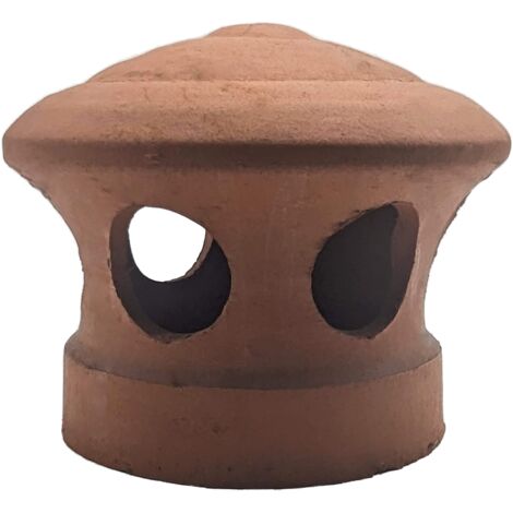 DMS – Lanterne de toiture rouge en terre cuite – Passage d'air 125 mm – Finition résistante aux intempéries – Compatible tuiles à douille