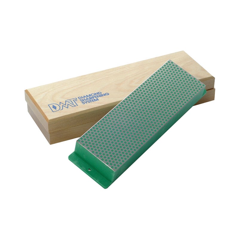 W8E Diamond Whetstone 200mm Wooden Box Green 1200 Grit Extra Fine W8E - DMT