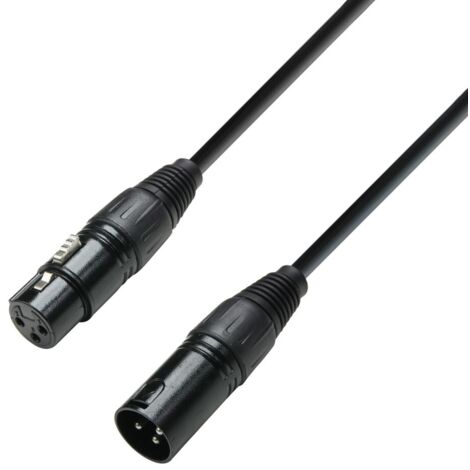 DMX-Kabel XLR-Stecker 3P auf XLR-Buchse 3P 3m