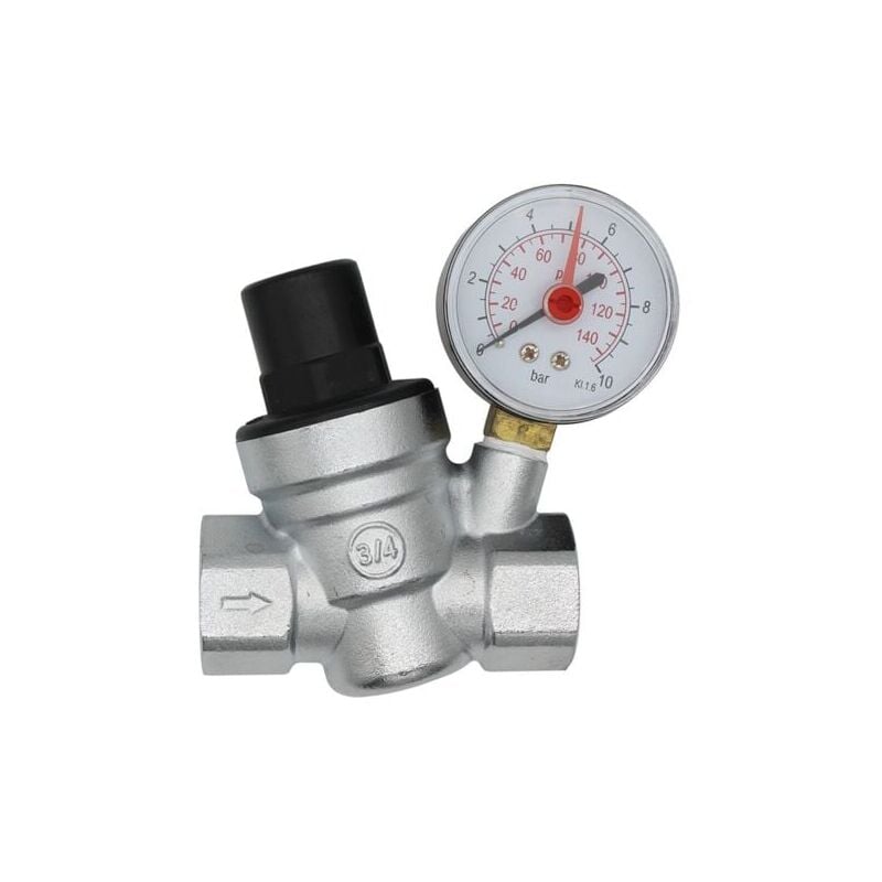 SNQ - DN20 reducteur de pression d'eau 3/4 pouce regulateur de pression eau avec manomètre