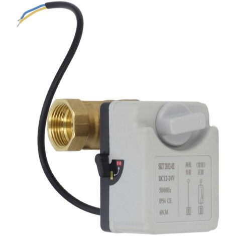 DN25 Messing-2-Wege-Elektrokugelhahn, normalerweise geschlossen, 1-Zoll-Gewinde, DC12-24V-Netzteil
