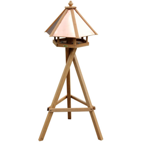 Dobar Vogelhaus mit Kupferdach 53,5 x 53,5 x 40 cm Vogelhaus