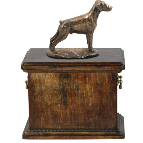 Doberman, Dobermann II - urna per ceneri di cane, urna con statuetta, urna elegante in stile classico di Art-Dog