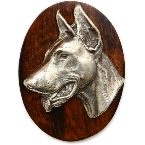 Doberman, Dobermann III - spilla per esposizione canina, fermaglio per numero di partenza, distintivo per cani di Art-Dog