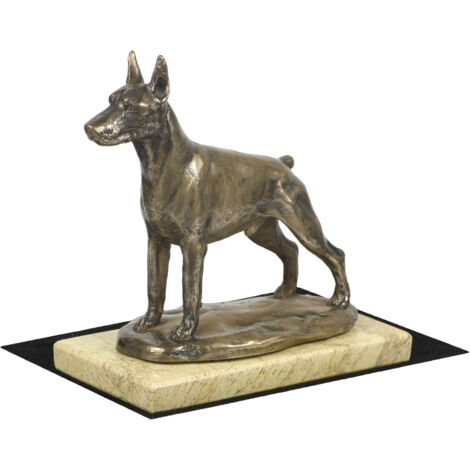 Dobermann, Dobermann I - Hundestatuette, Hundesilhouettefigur, Trophäe für eine Hundeausstellung der Marke Art-Dog