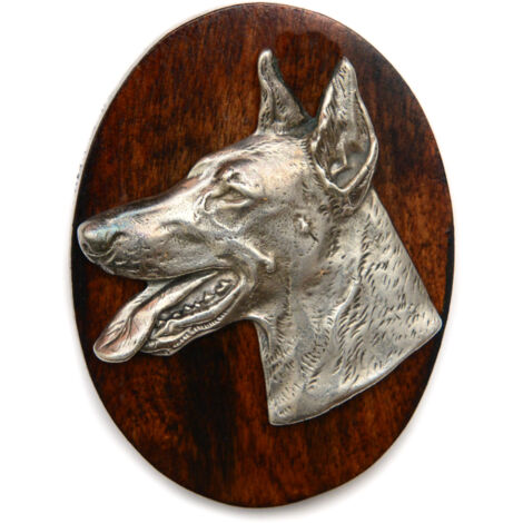 Dobermann, Dobermann II - Showbrosche, Startnummernclip, Hundeabzeichen von Art-Dog