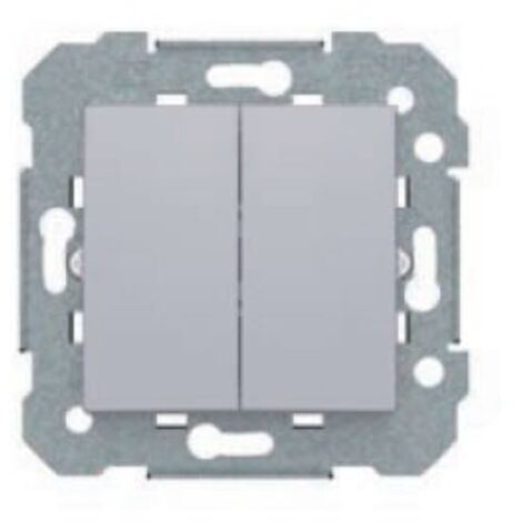 Doble conmutador plata BJC Viva 23510-PL