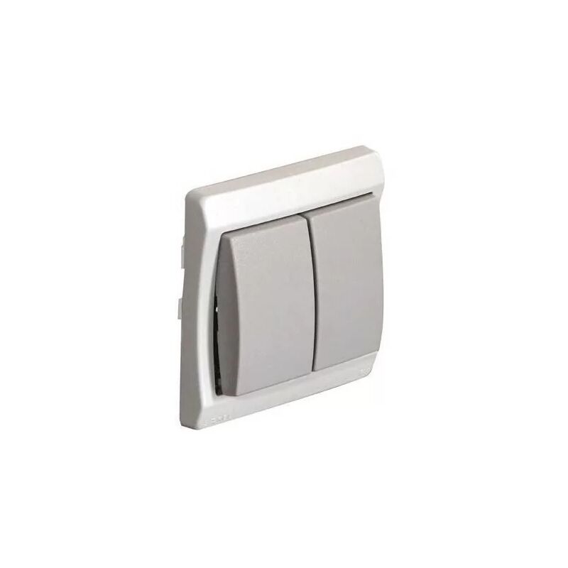 

34012 doble movimiento alternativo 10A 250V IP44 IK08 completa Gris - Sarel