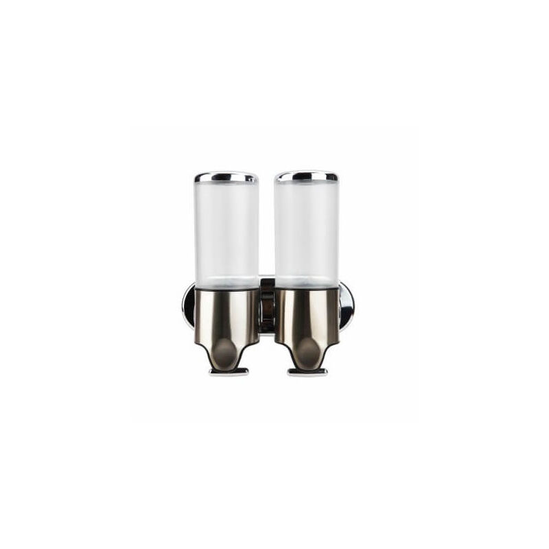 

Doble dispensador de jabón y champú 2 x 500 ml ultra ergonómico