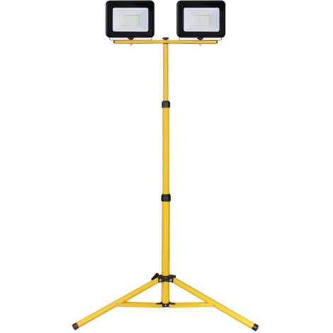 Doble foco LED con trípode 2x30W 6500K IP65