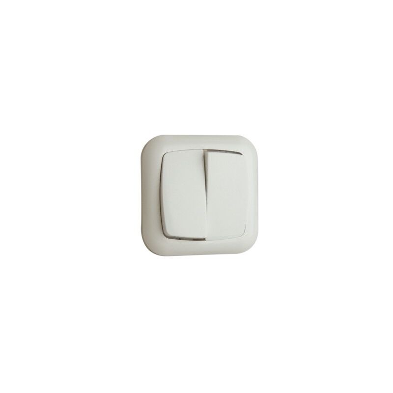 

Doble interruptor empotrable de 6 A/250 V Electro Dh 36.530/DI, color blanco, 8430552083978