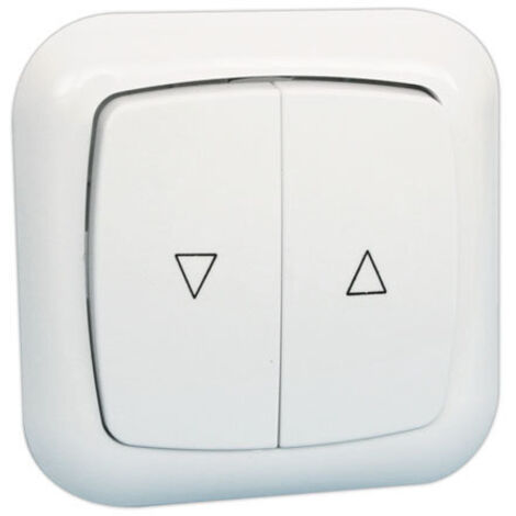 Doble interruptor empotrable de 6 A/250 V Electro Dh 36.530/DI, color blanco, 8430552083978