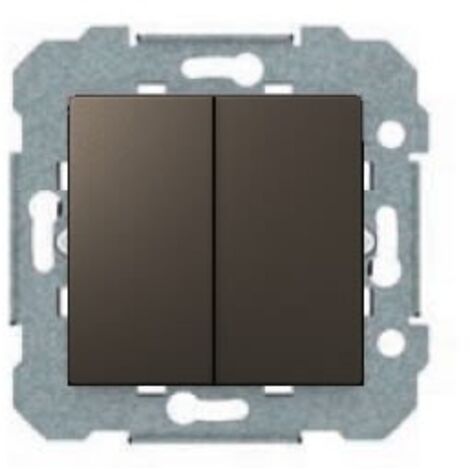 Doble interruptor gris lava serie VIVA BJC 23509-GL