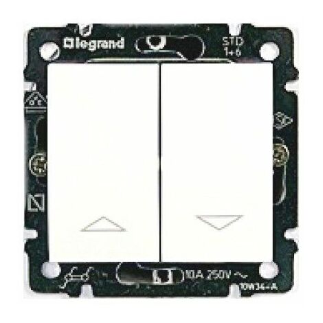 Doble interruptor persiana VALENA blanco LEGRAND 774404