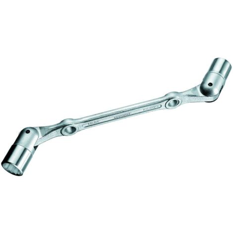 Doble llave de empalme articulada 17x19mm Gedore