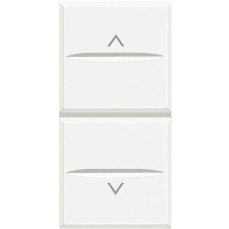 Doble Pulsador interbloqueado Bticino Axolute Blanco HD4037