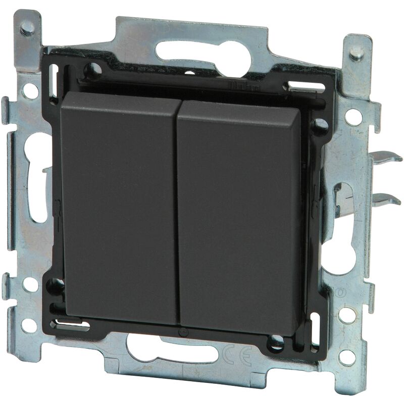 

doble pulsador antracita - Anthracite - Niko