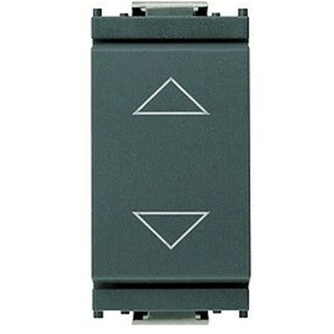 Doble pulsador Vimar Idea con interruptor 10A con flechas antracita 16150