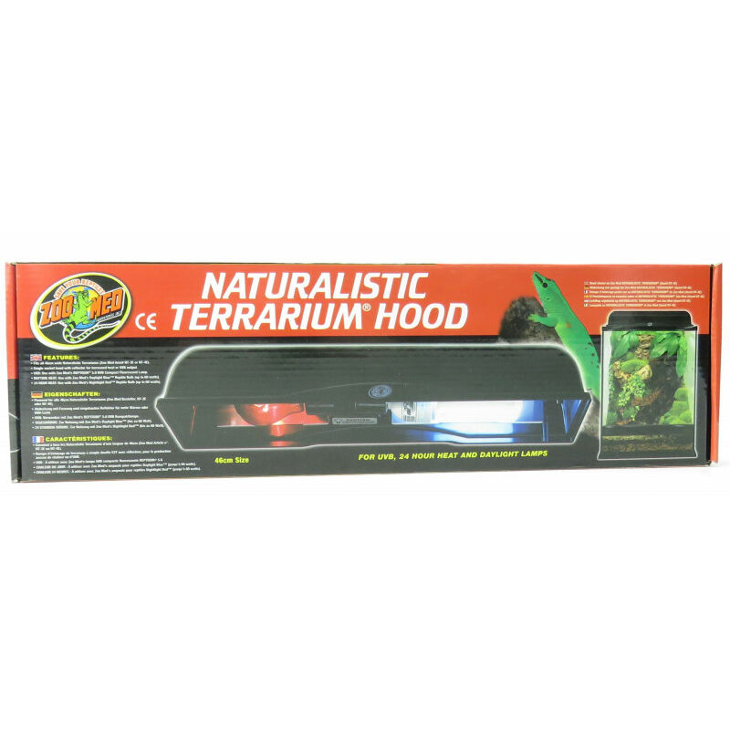 

soporte de lámpara de doble campana naturalista para terrarios 2x60 w máx. LF-55E