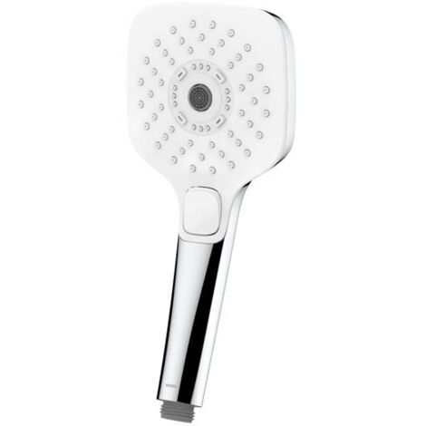 Doccetta 110 mm, angolare, 3 modalità di getto bianco/cromo TOTO