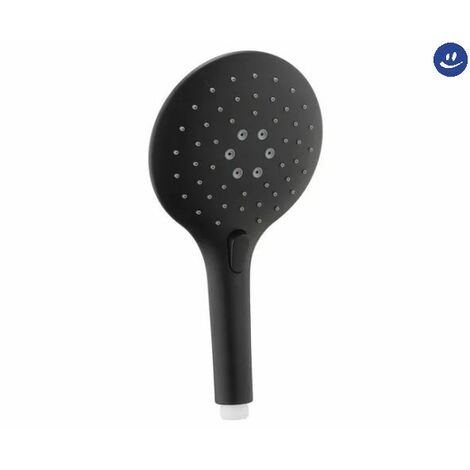 Doccetta Ambra Bathroom Black Sun Tonda Multifunzione 3 Getti Nera Opaca